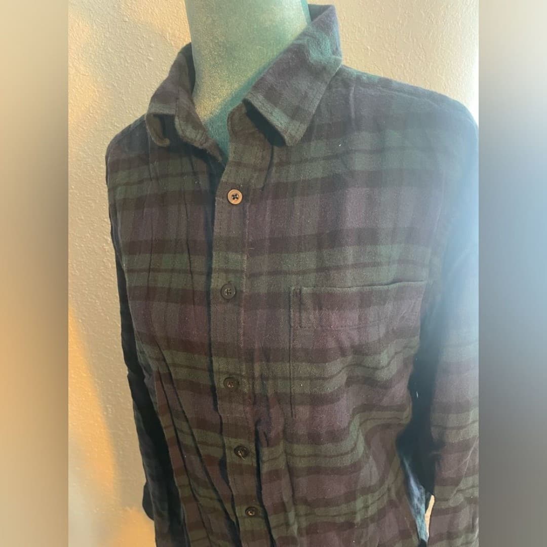 Redwood creek: green plaid flannel - Thumbnail 2