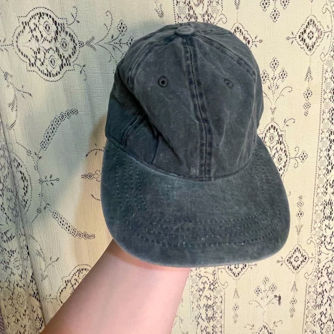 Nissi caps: grey baseball cap wide brim - Image 1