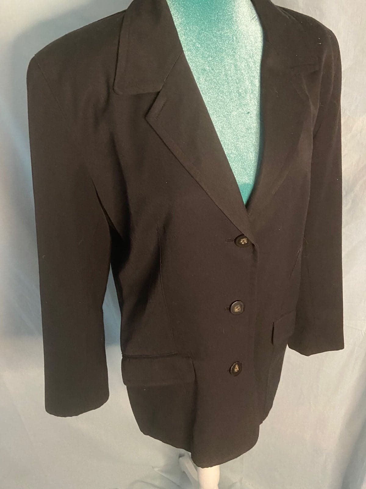Liz sport: black 3 button blazer 8 - Thumbnail 2