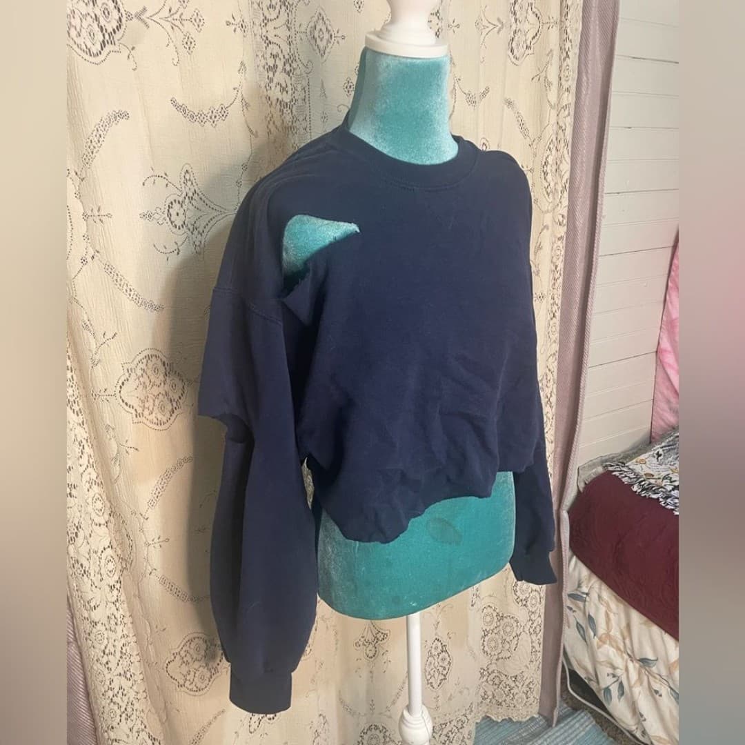 Fruit of the loom: vintage cropped sweater - Thumbnail 3