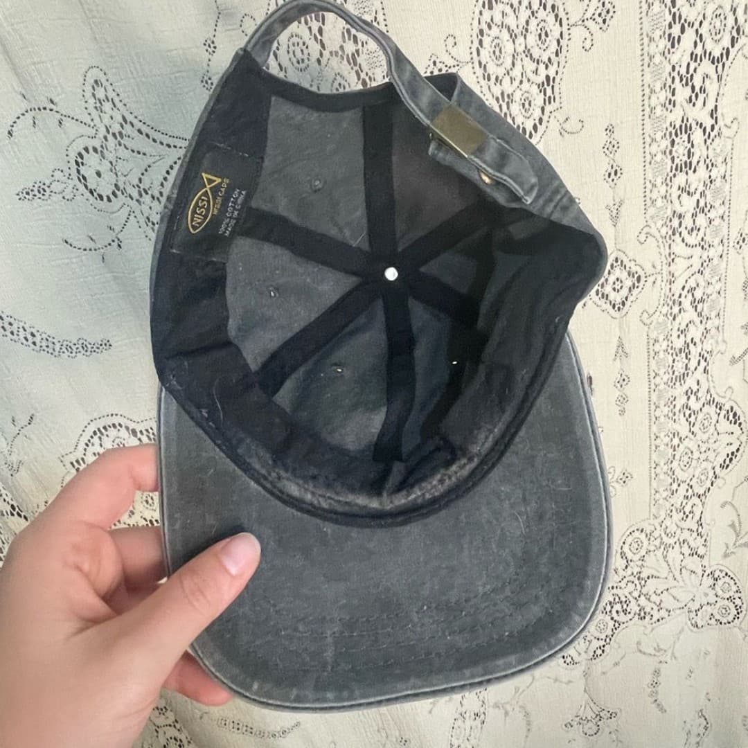 Nissi caps: grey baseball cap wide brim - Thumbnail 5