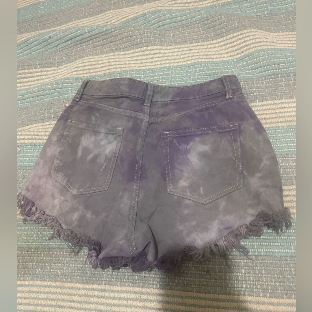 Wild fable: tie dyed high waisted shorts - Thumbnail 3