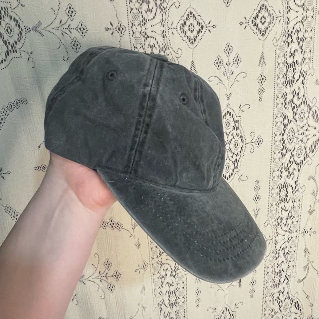 Nissi caps: grey baseball cap wide brim - Thumbnail 2