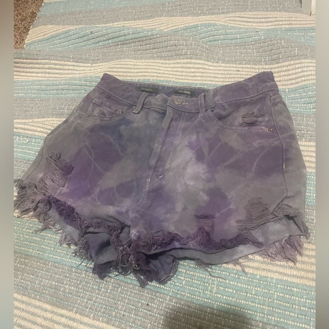 Wild fable: tie dyed high waisted shorts - Thumbnail 2