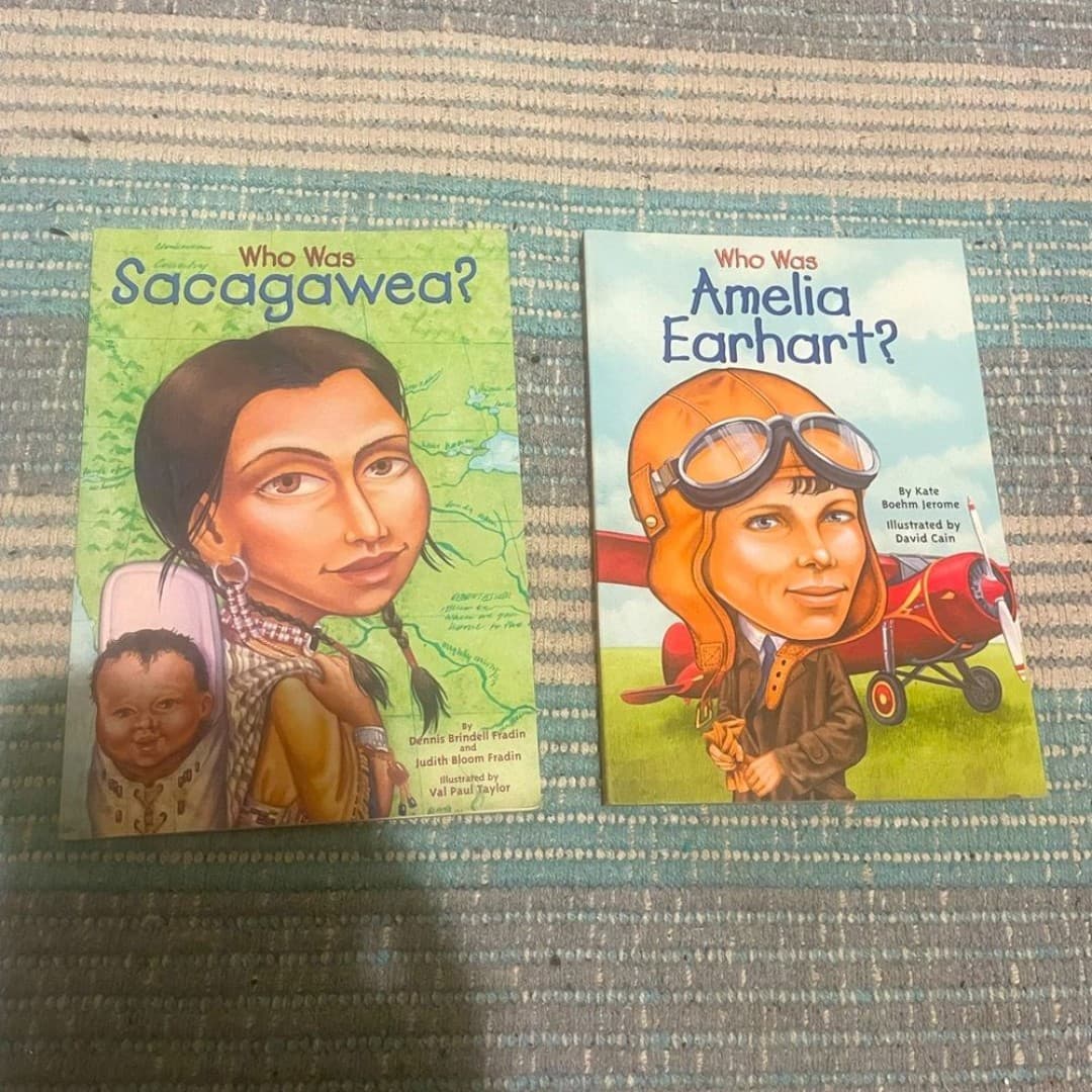 Sacajawea and Amelia Earnhardt kids books - Image 1