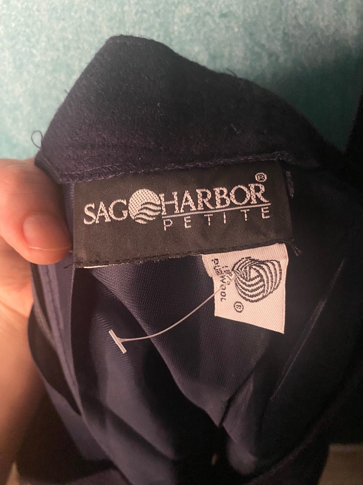 sag harbor skirt navy wool 6 - Thumbnail 4