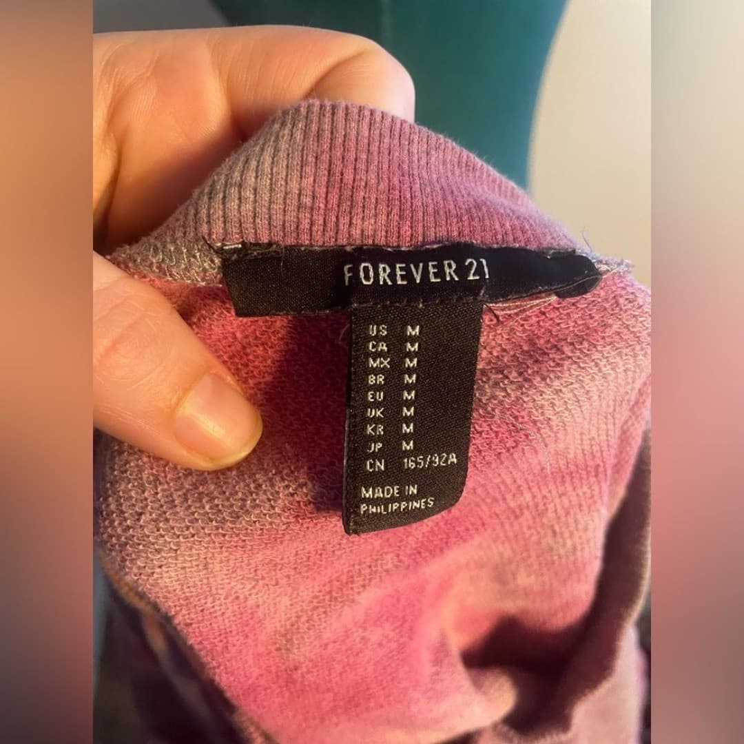 Forever 21: Tye dyed cropped sweater - Thumbnail 4