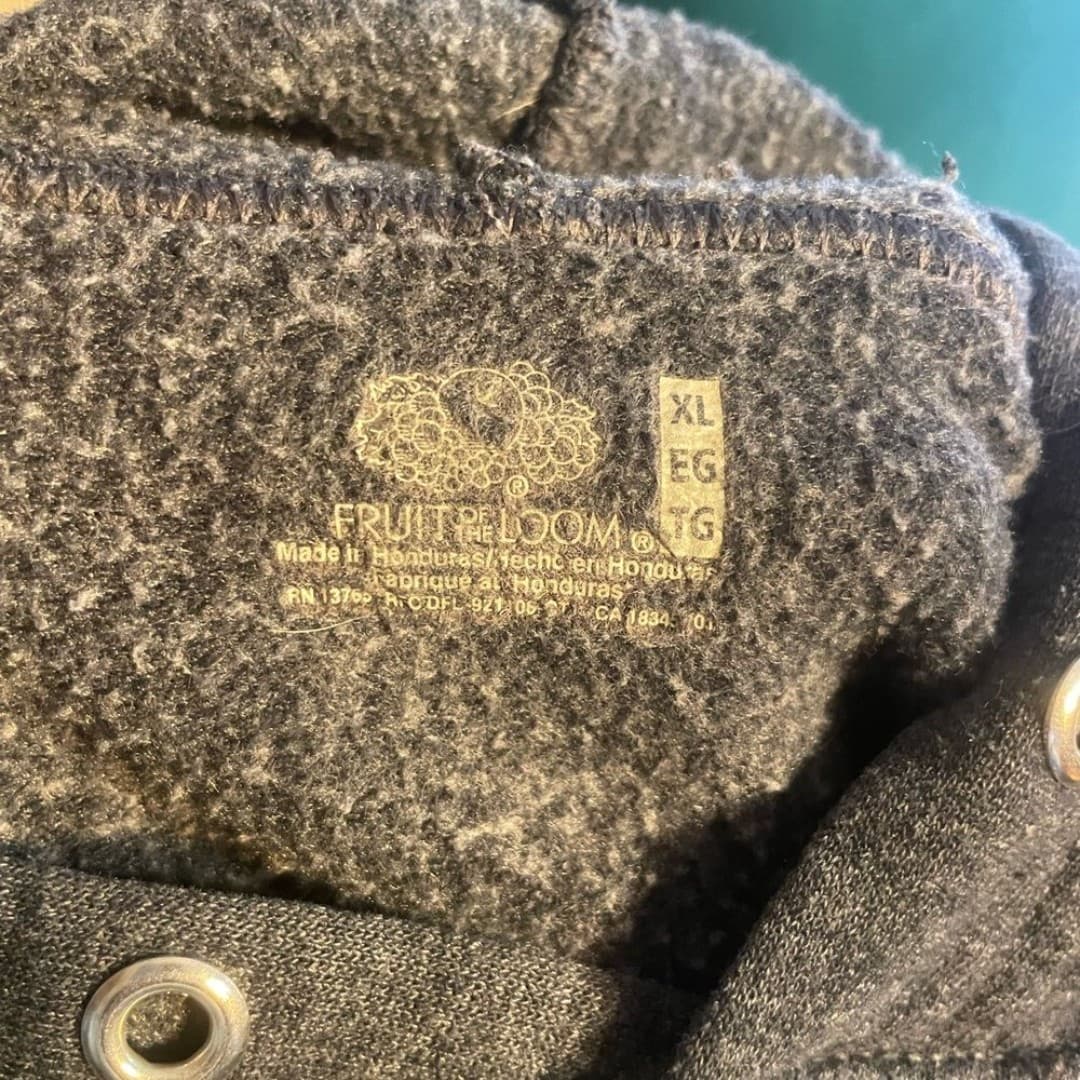 Fruit of the loom: asymmetrical cropped hoodie - Thumbnail 4