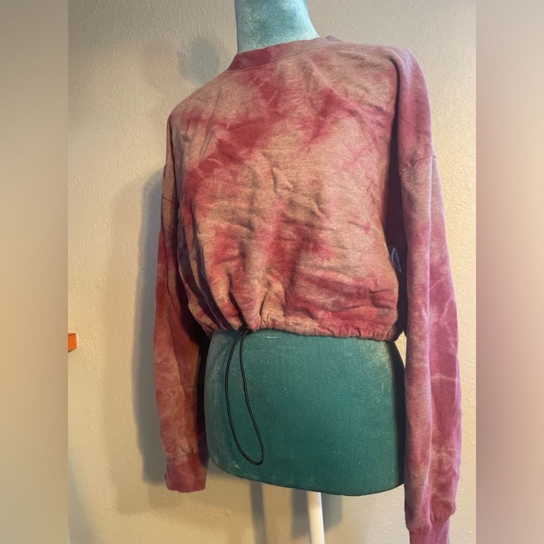 Forever 21: Tye dyed cropped sweater - Thumbnail 2