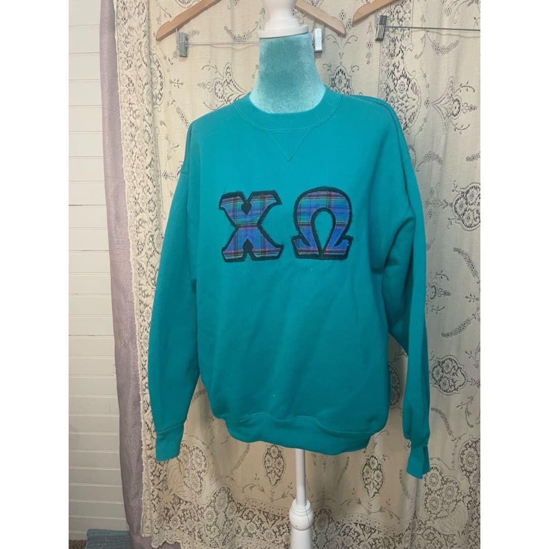 Hanes: vintage Classics Teal Crewneck Sweatshirt - Image 1