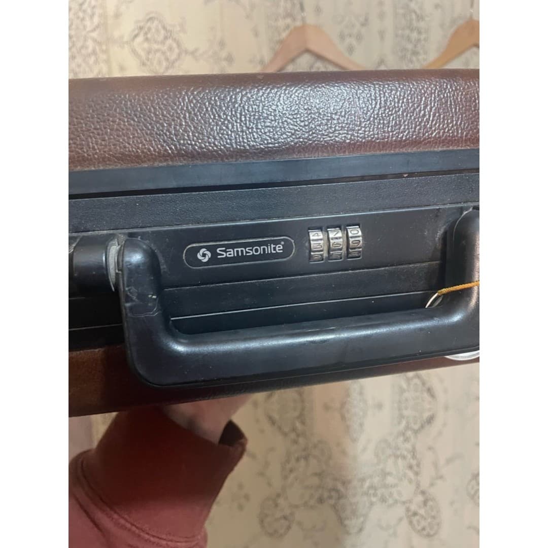Samsonite: vintage brown Men's Hard Briefcase - Thumbnail 6