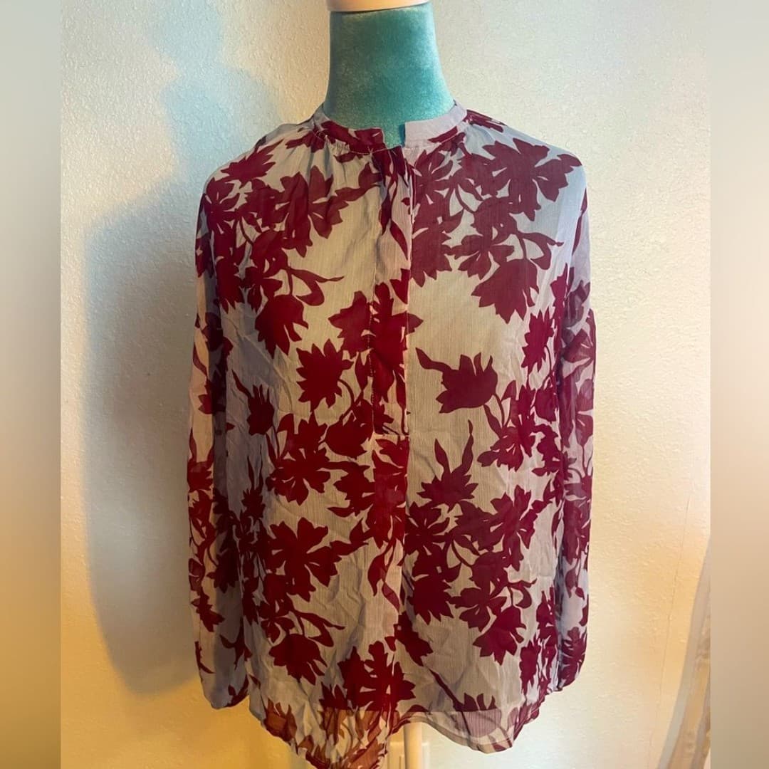 A new day: floral sheer top - Image 1