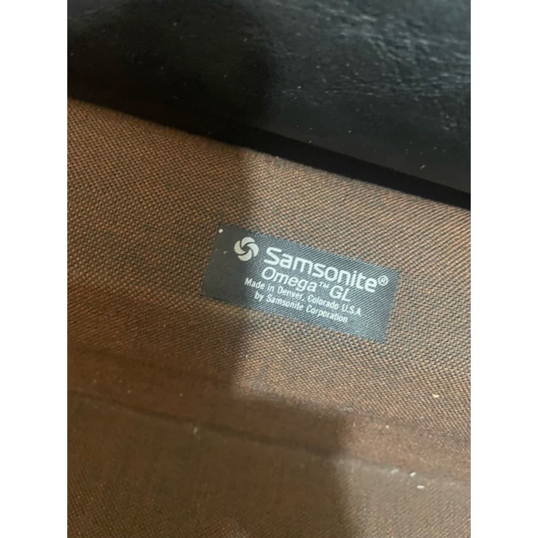 Samsonite: vintage brown Men's Hard Briefcase - Thumbnail 3