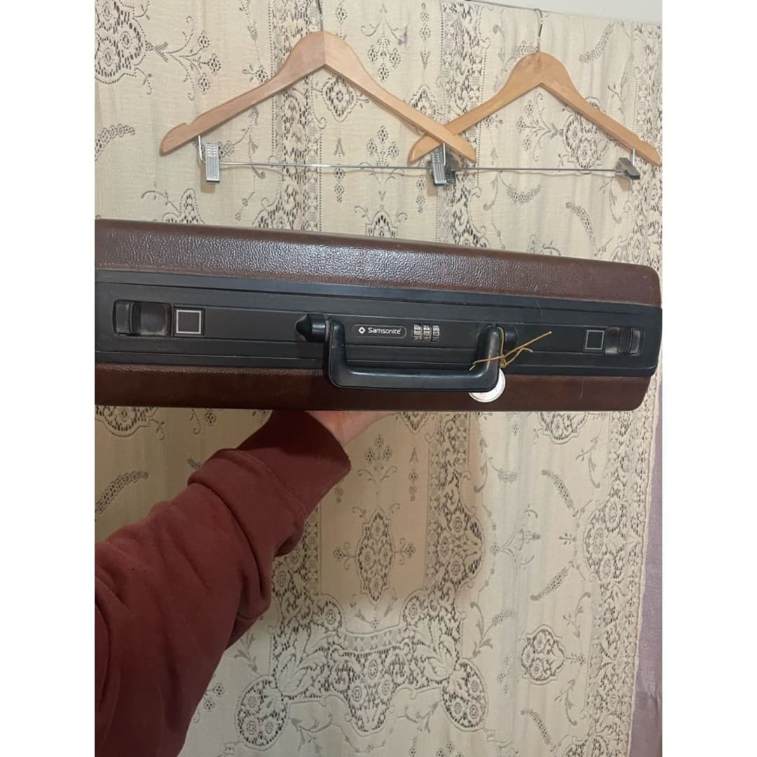 Samsonite: vintage brown Men's Hard Briefcase - Thumbnail 5