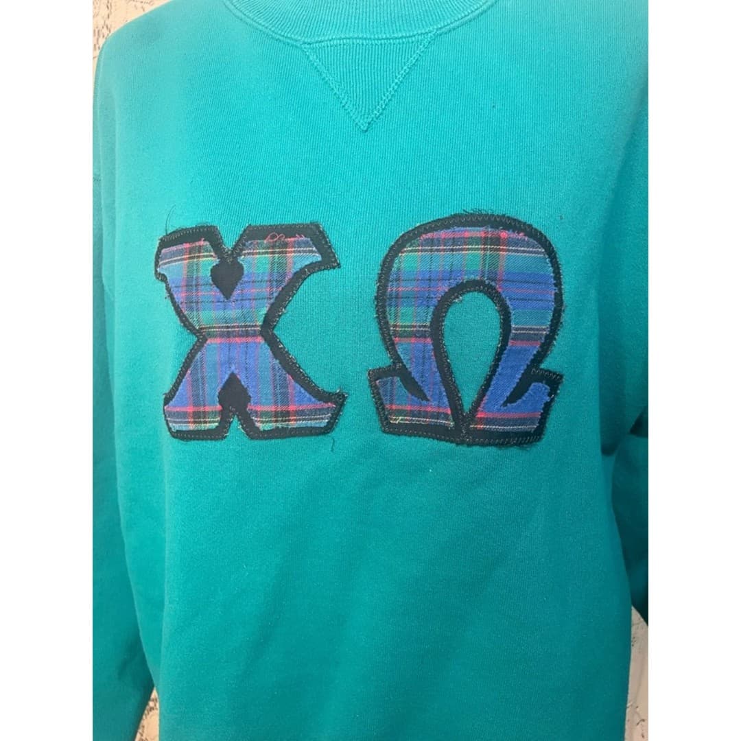 Hanes: vintage Classics Teal Crewneck Sweatshirt - Thumbnail 3