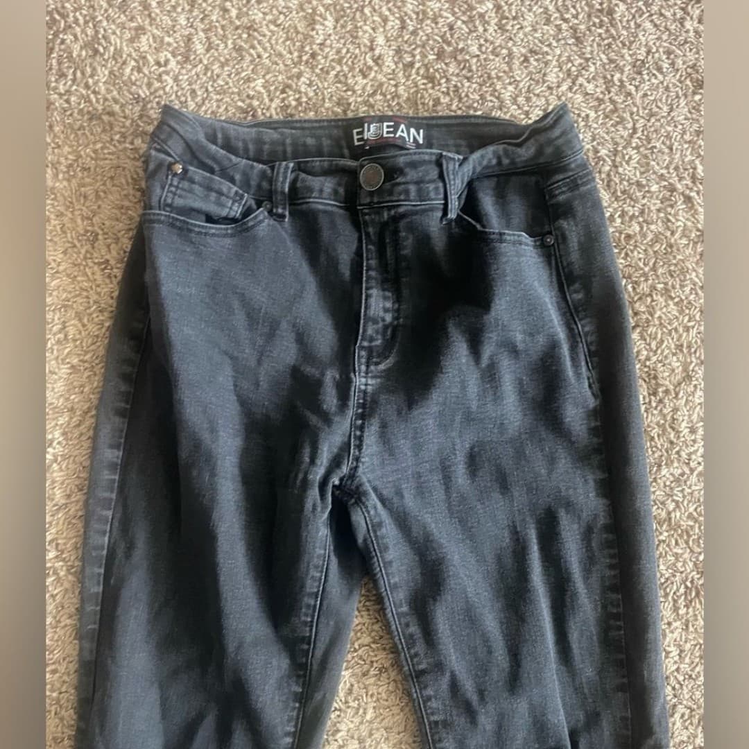 Enjean: black skinny jeans - Thumbnail 2