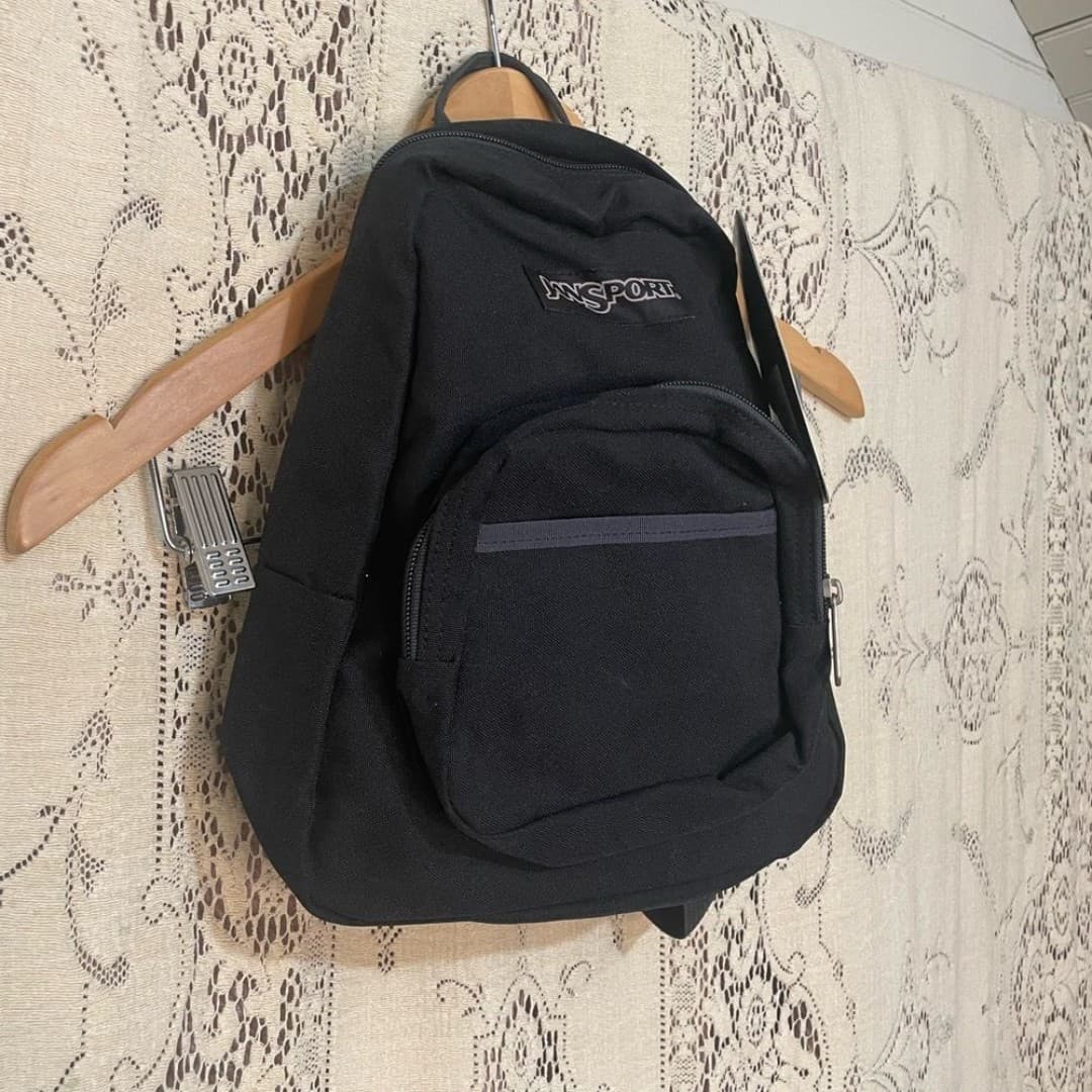 JanSport half pint Black Classic Everyday Backpack - Thumbnail 2