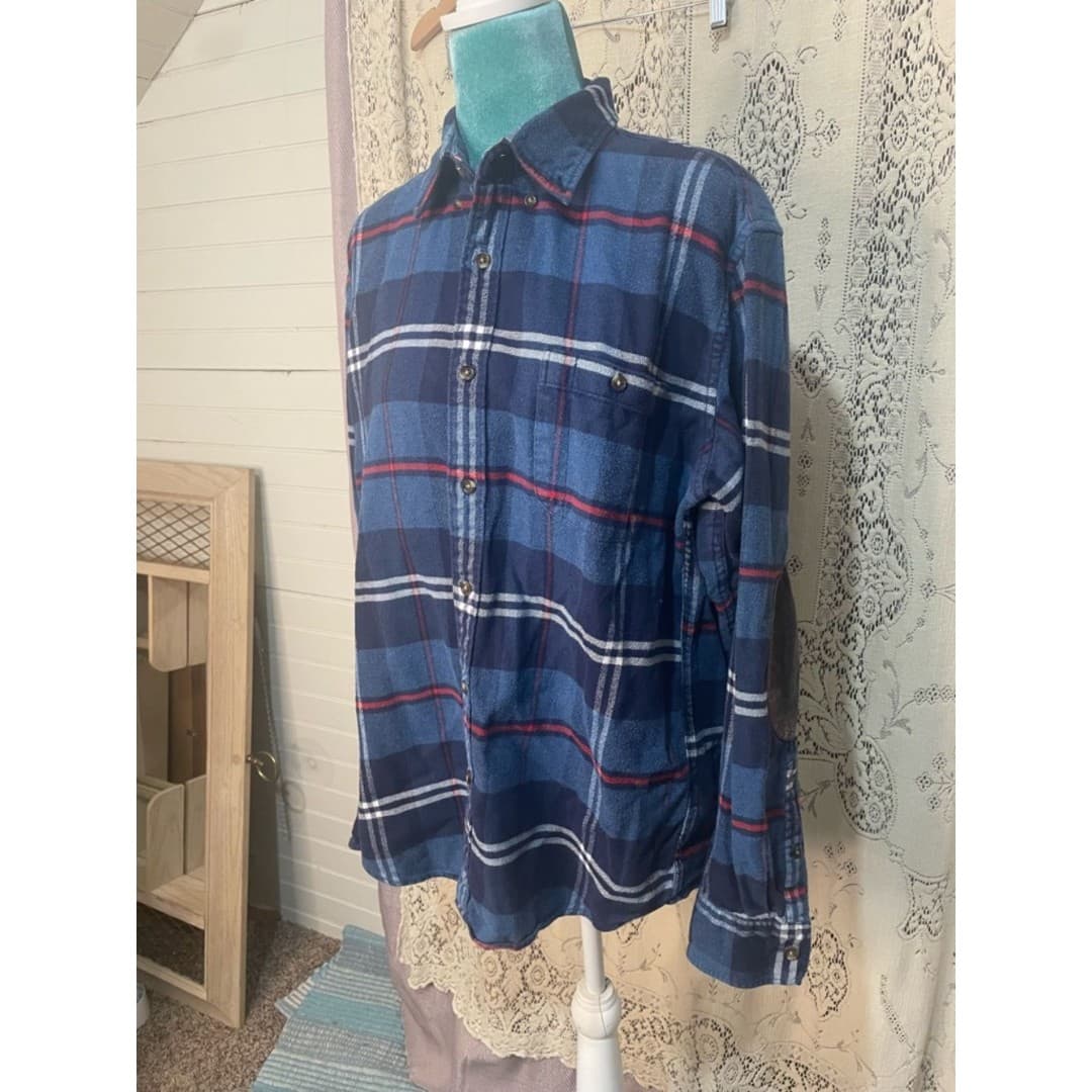 J.Crew: Slim Brushed Heather Elbow-Patch Shirt in Bold Plaid - Image 1