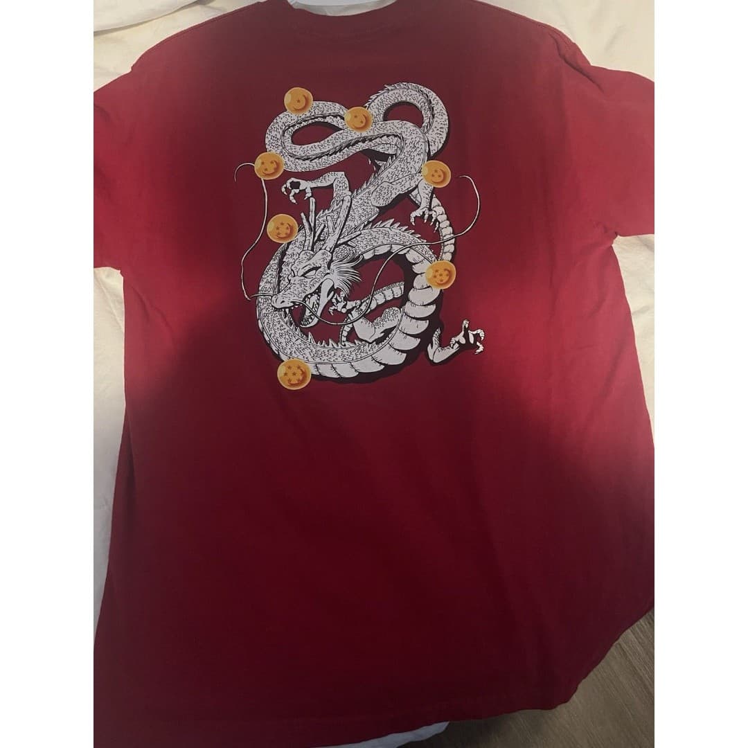 Primitive Apparel Dragon Ball Z Shenron Red Double-Sided Men's Graphic T-Shirt - Thumbnail 2
