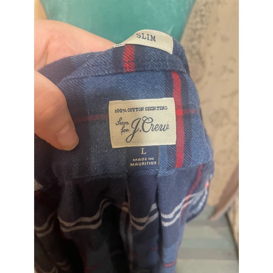 J.Crew: Slim Brushed Heather Elbow-Patch Shirt in Bold Plaid - Thumbnail 6