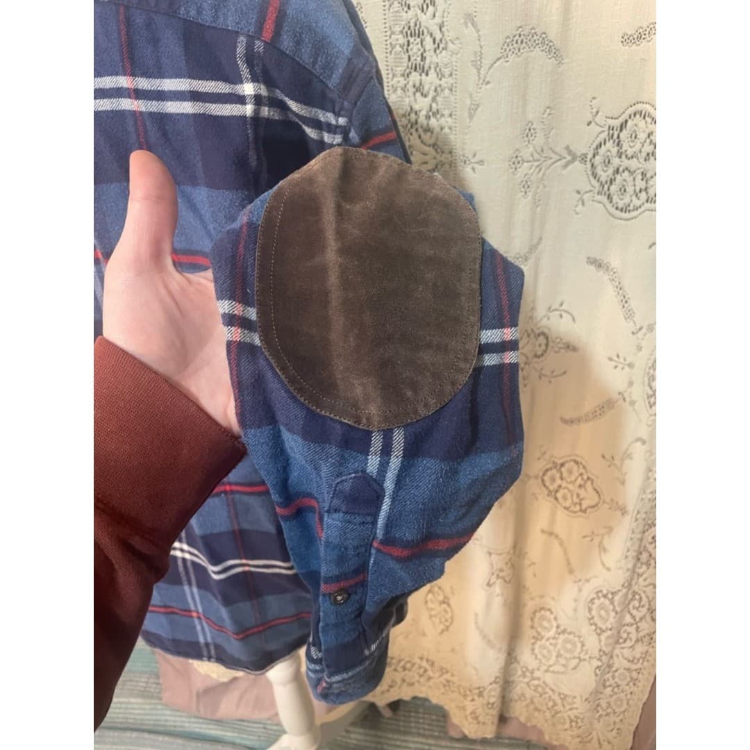 J.Crew: Slim Brushed Heather Elbow-Patch Shirt in Bold Plaid - Thumbnail 4