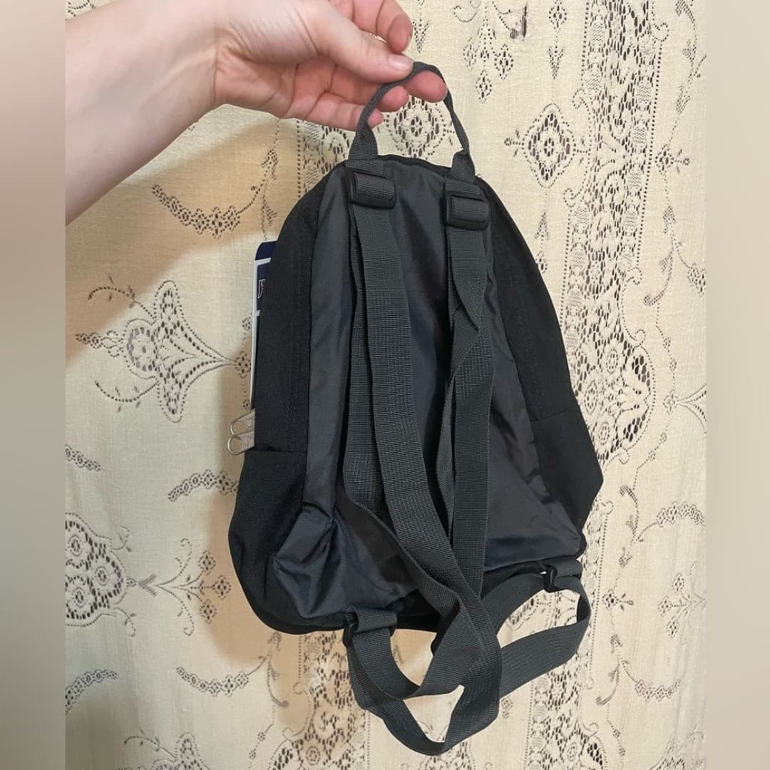 JanSport half pint Black Classic Everyday Backpack - Thumbnail 5