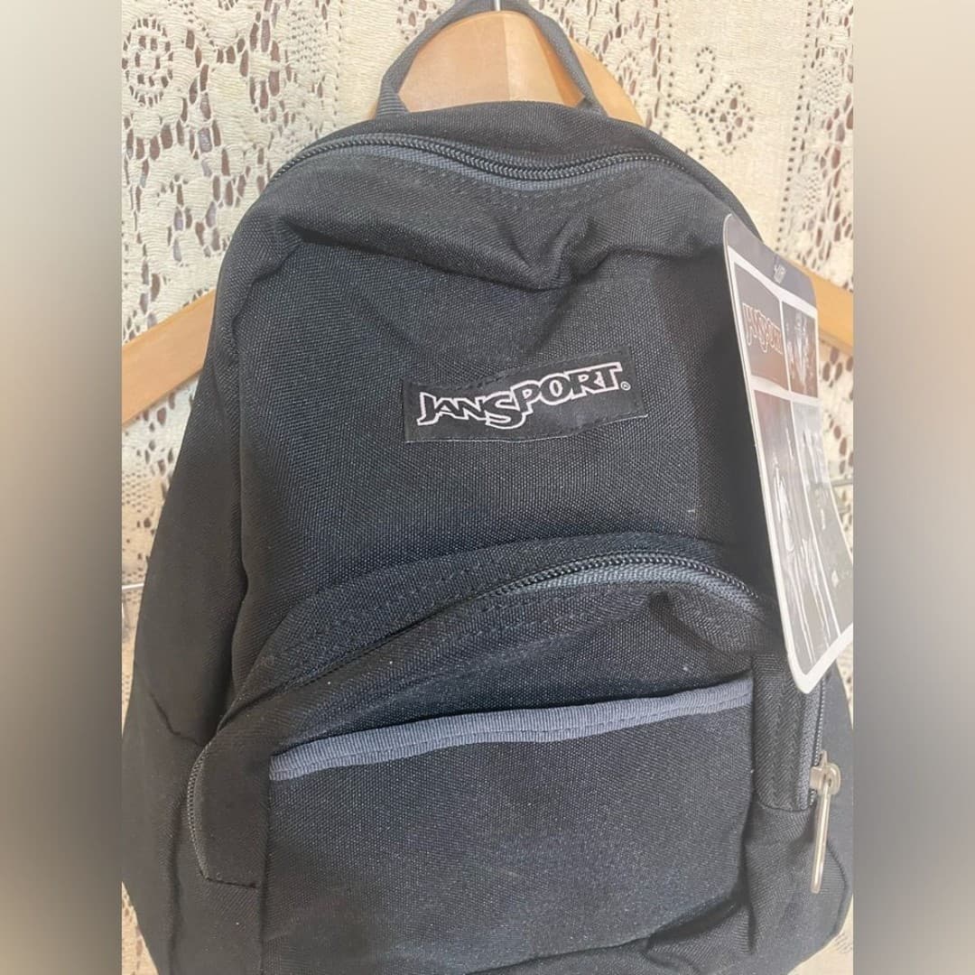 JanSport half pint Black Classic Everyday Backpack - Thumbnail 3