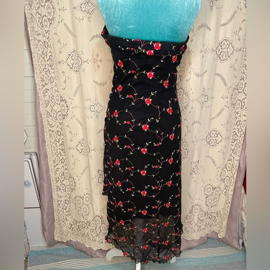 Speechless: vintage y2k floral strapless dress - Thumbnail 5