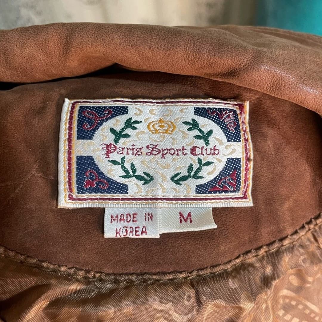 Paris sport club: vintage 80s leather trench - Thumbnail 5