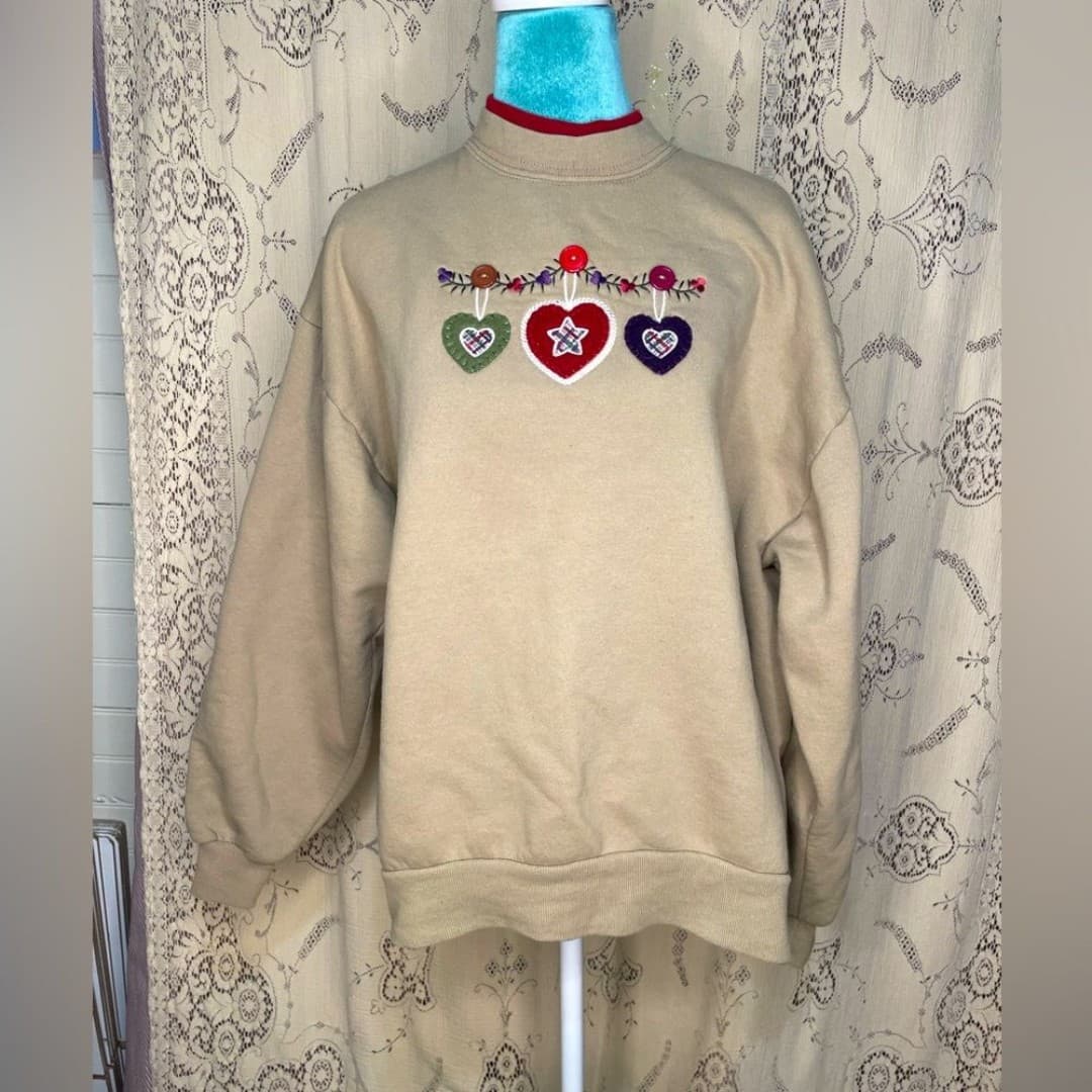 Top stitch: vintage 90s pullover - Image 1