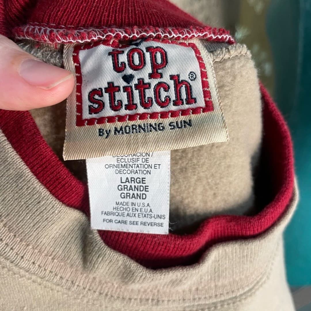 Top stitch: vintage 90s pullover - Thumbnail 5
