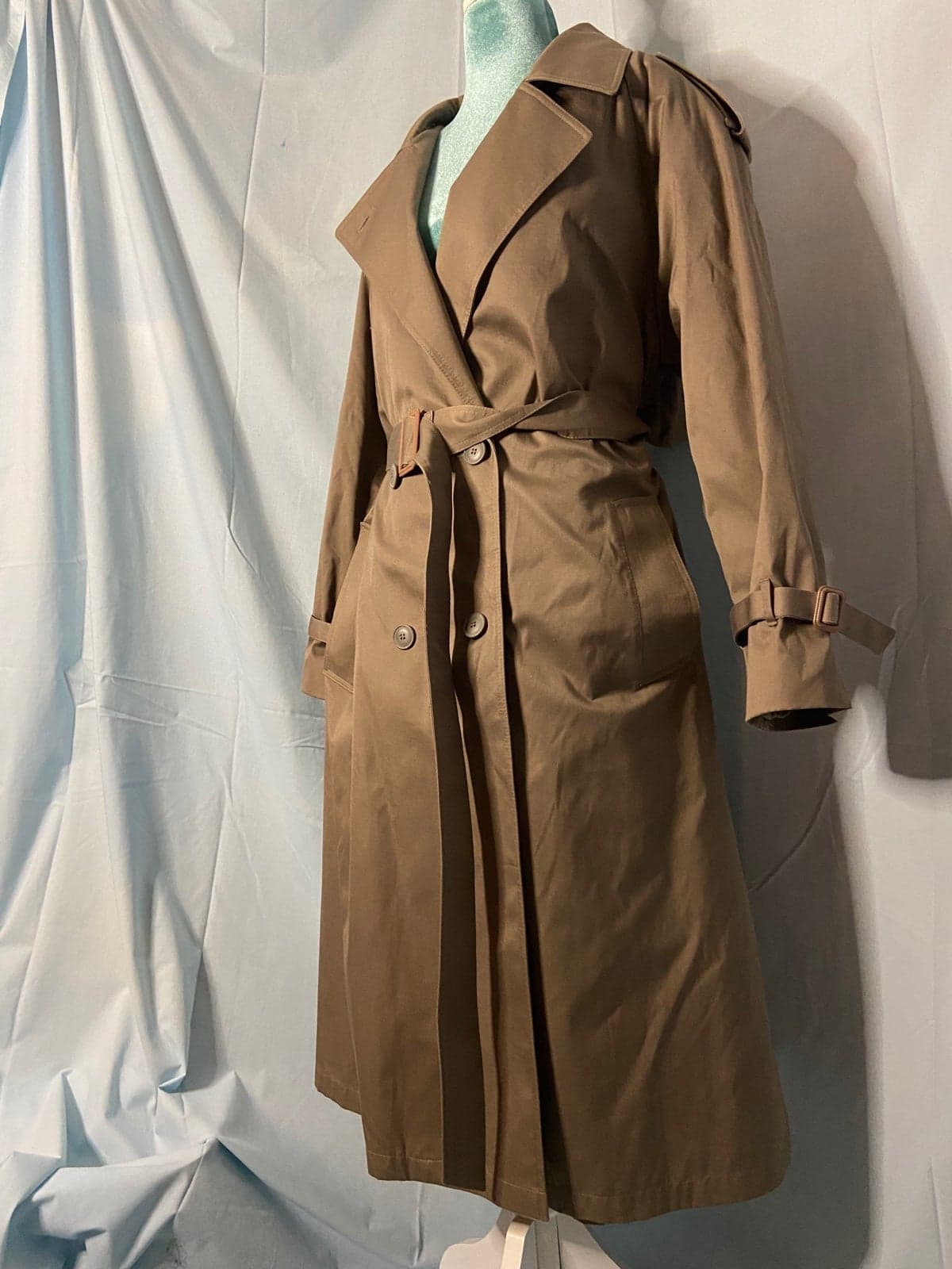 Vintage John weitz trench coat - Thumbnail 4