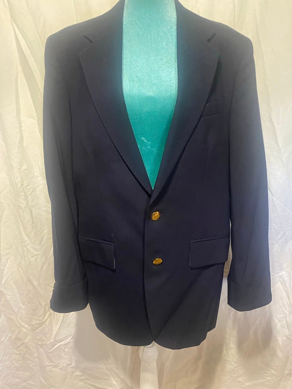 Hunt valley: vintage navy wool blazer - Image 1