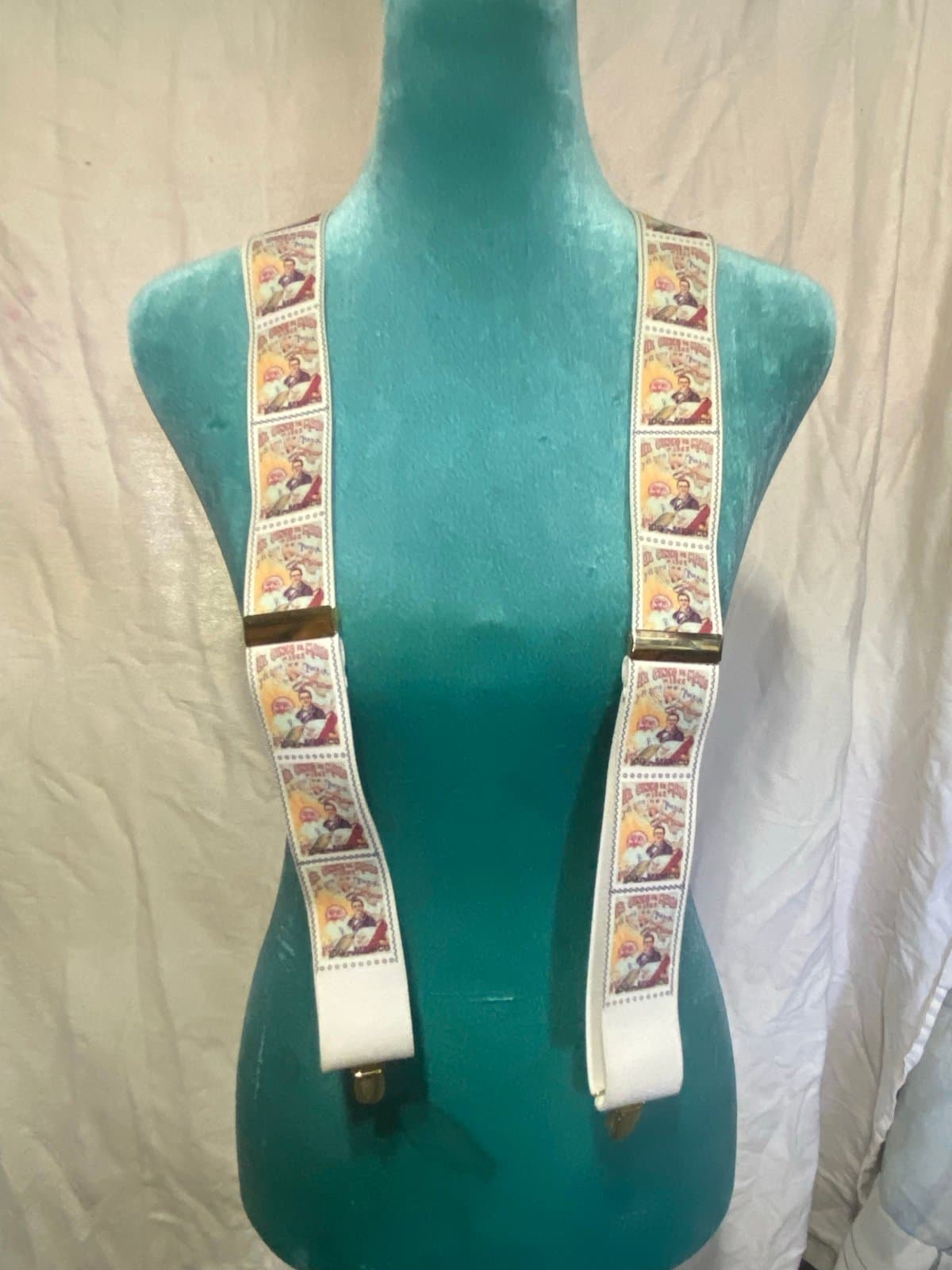 Sweetwater Ben: vintage stamp suspenders - Image 1