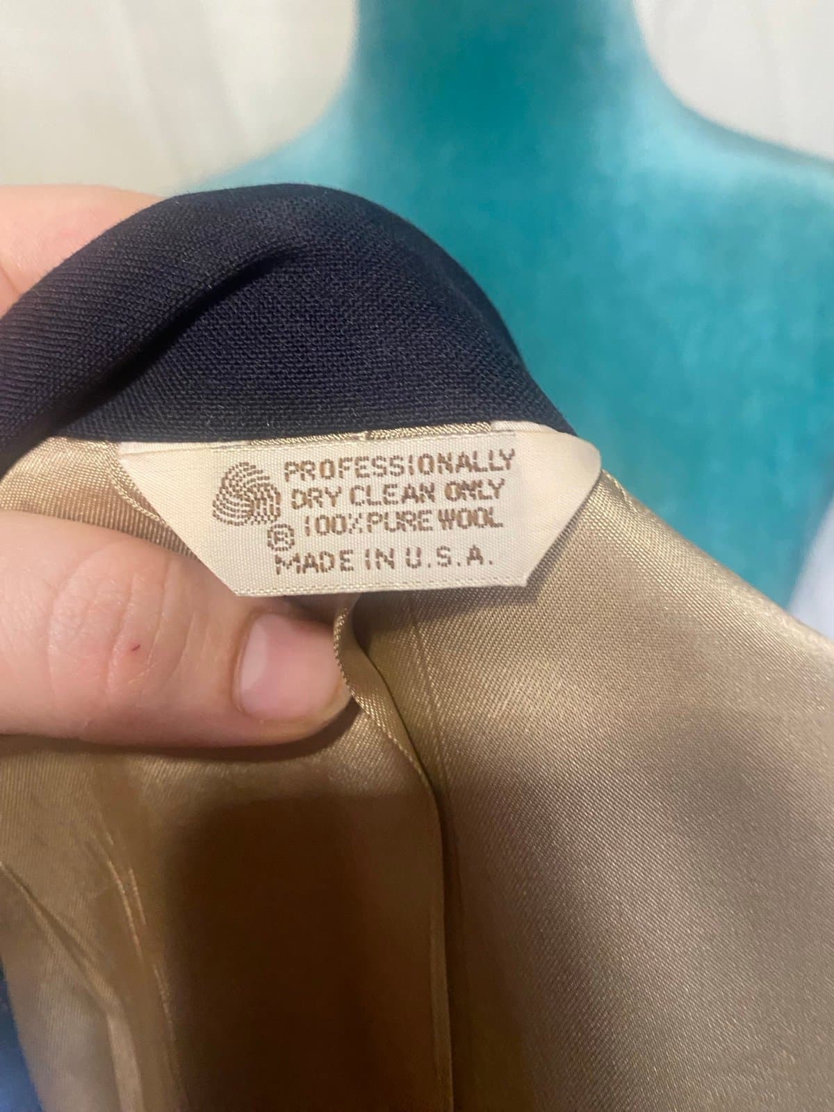 Hunt valley: vintage navy wool blazer - Thumbnail 6