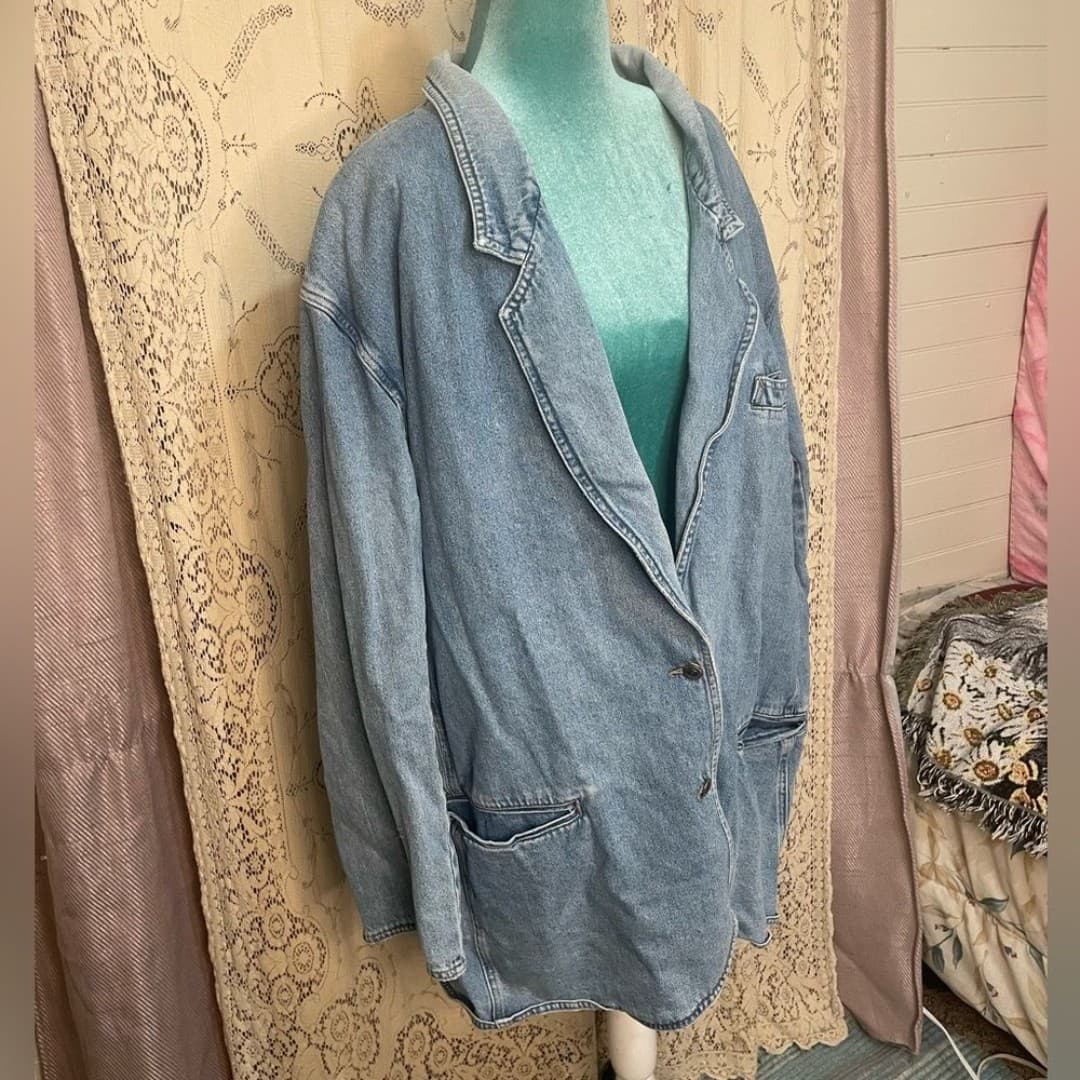 Baccini: vintage 80s denim blazer - Thumbnail 3
