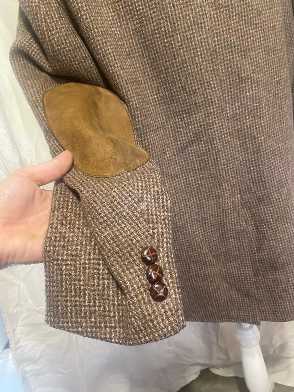 Stafford: light brown wool blazer - Thumbnail 5