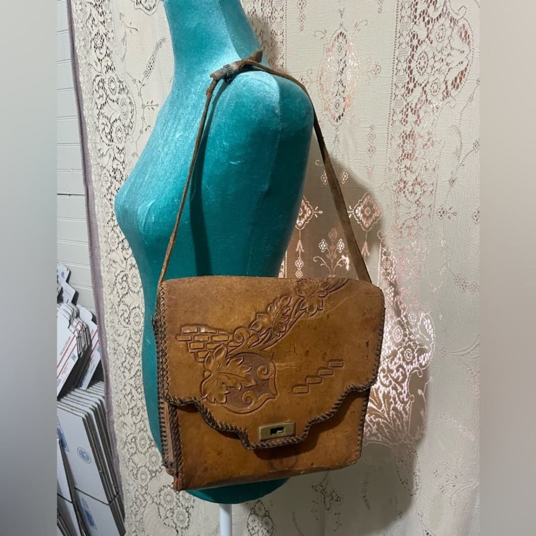 Vintage leather purse - Thumbnail 3