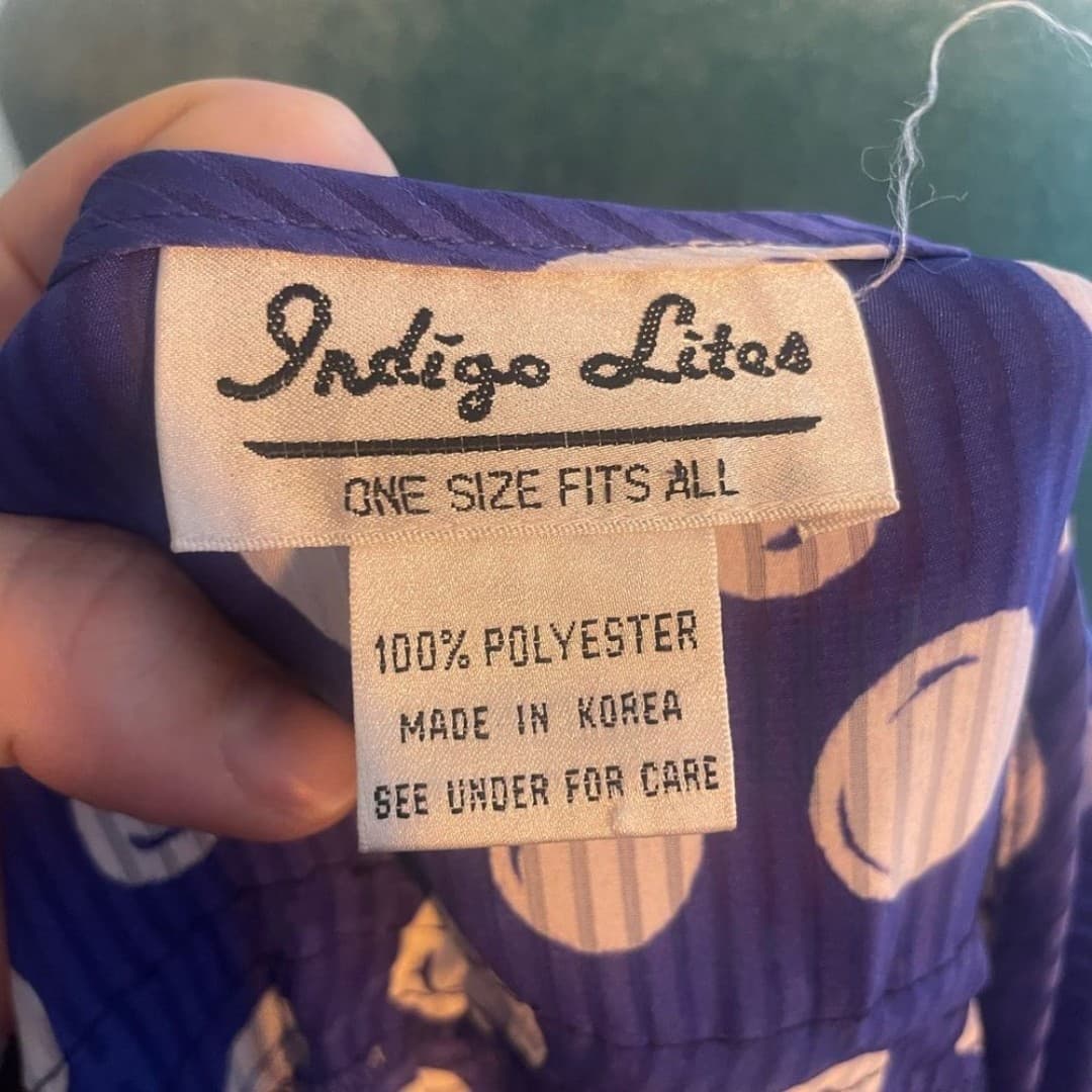 Indigo lite: vintage Blue and White Polka Dot Dress 10 - Thumbnail 5