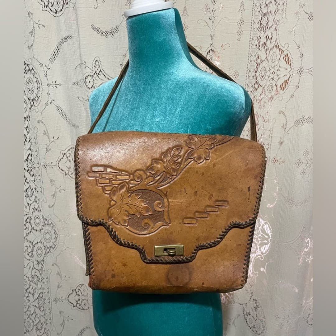 Vintage leather purse - Thumbnail 2