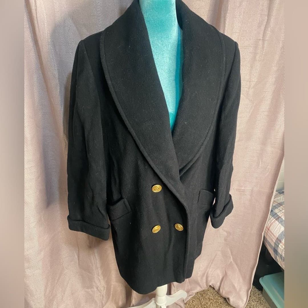 Winter time by Herman Kay: vintage 80s wool coat - Thumbnail 2