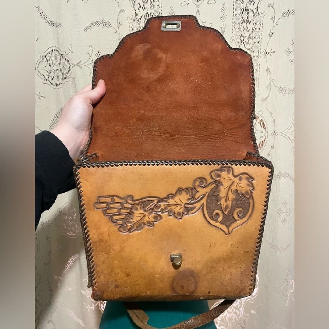 Vintage leather purse - Thumbnail 6