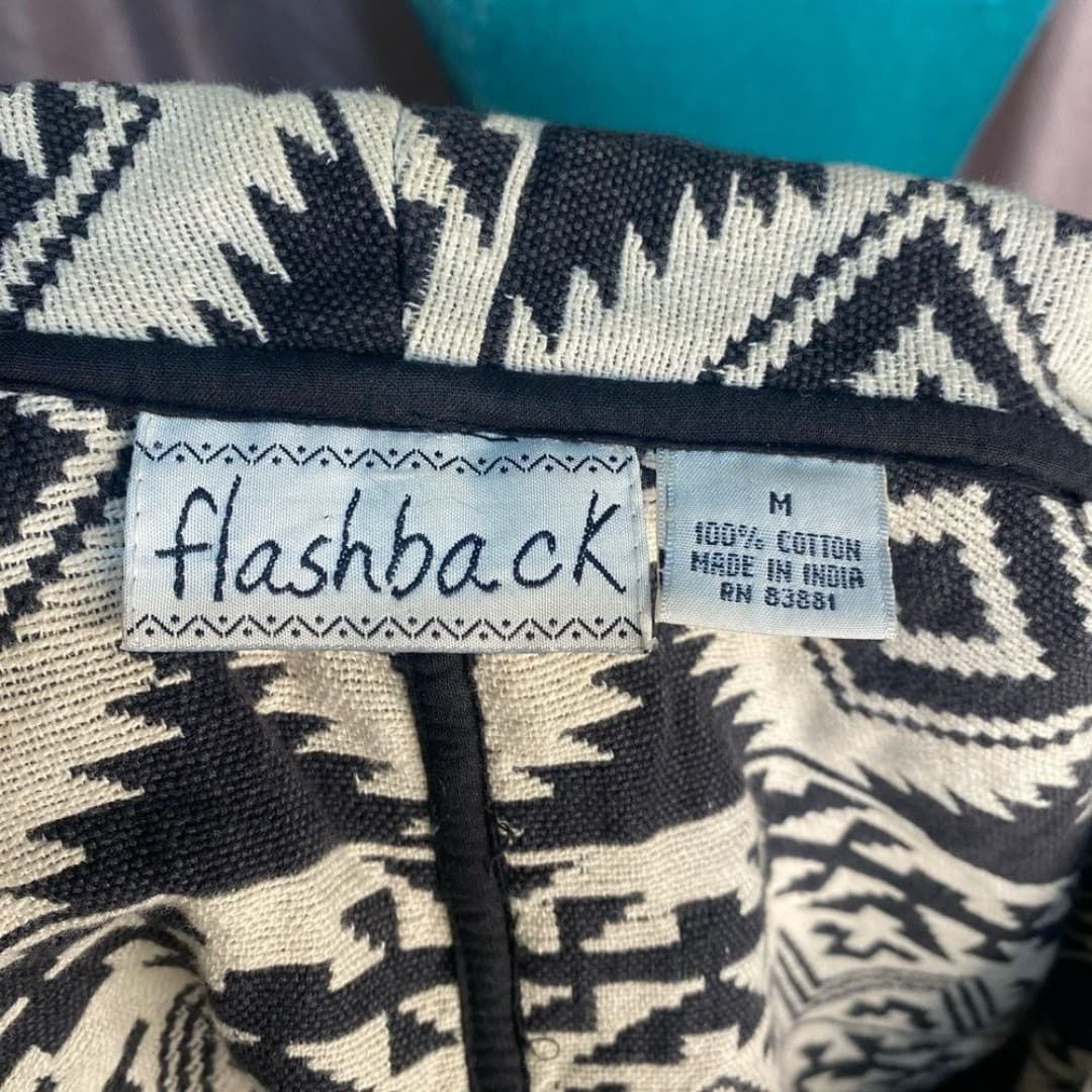 Flashback: vintage Aztec pattern cropped jacket 8 - Thumbnail 5