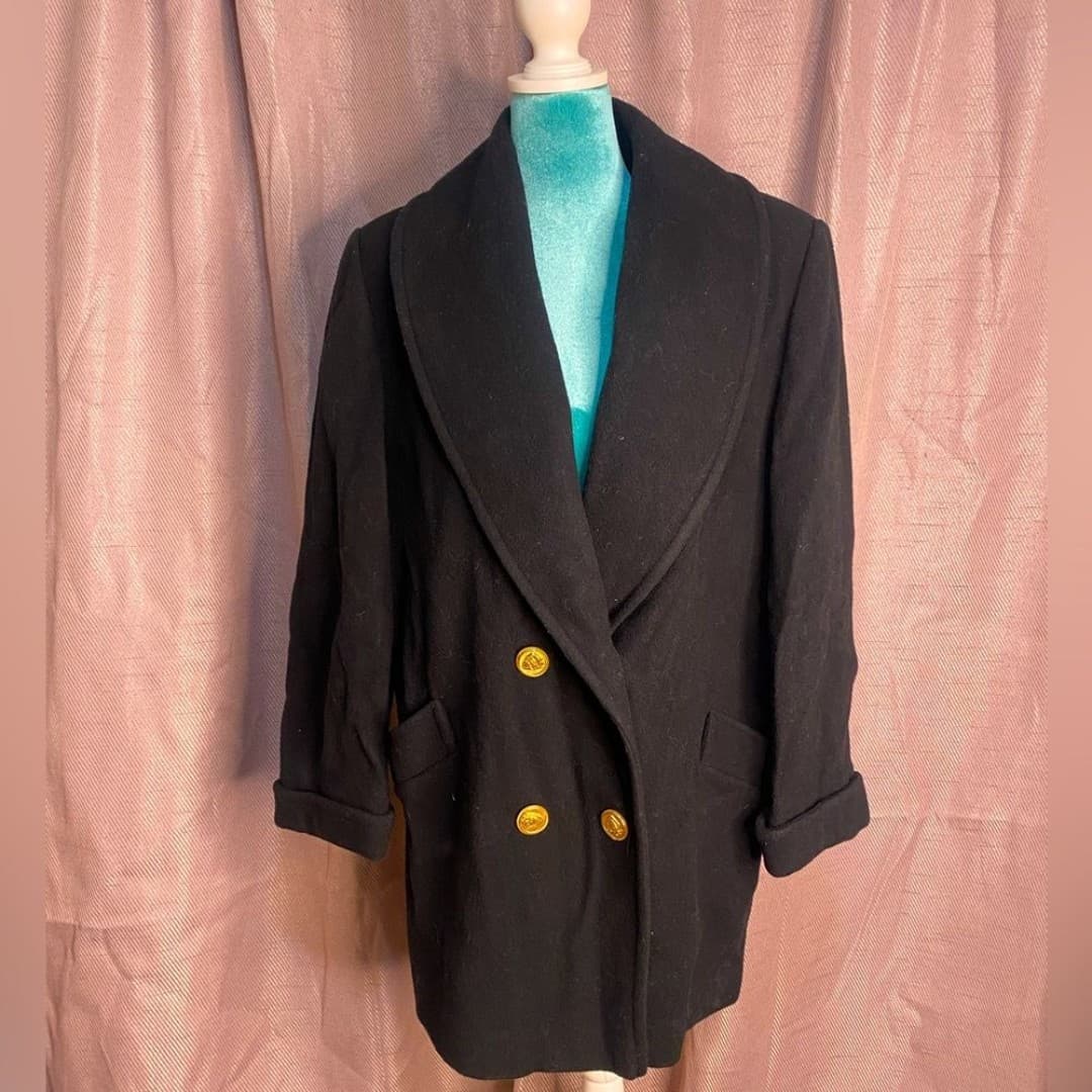 Winter time by Herman Kay: vintage 80s wool coat - Image 1