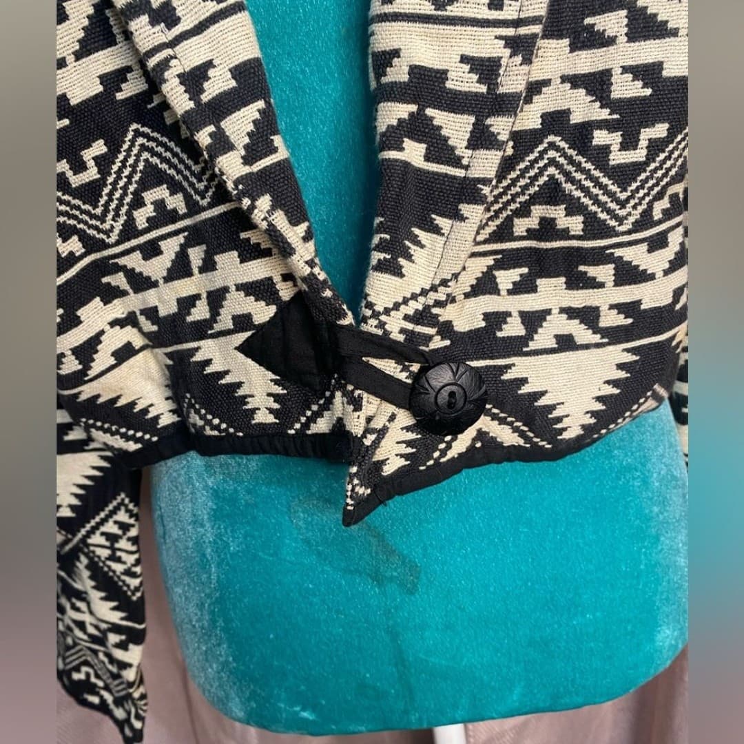 Flashback: vintage Aztec pattern cropped jacket 8 - Thumbnail 4