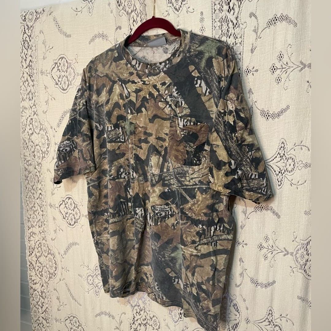 Jerzees: vintage mossy oak camo shirt - Thumbnail 2