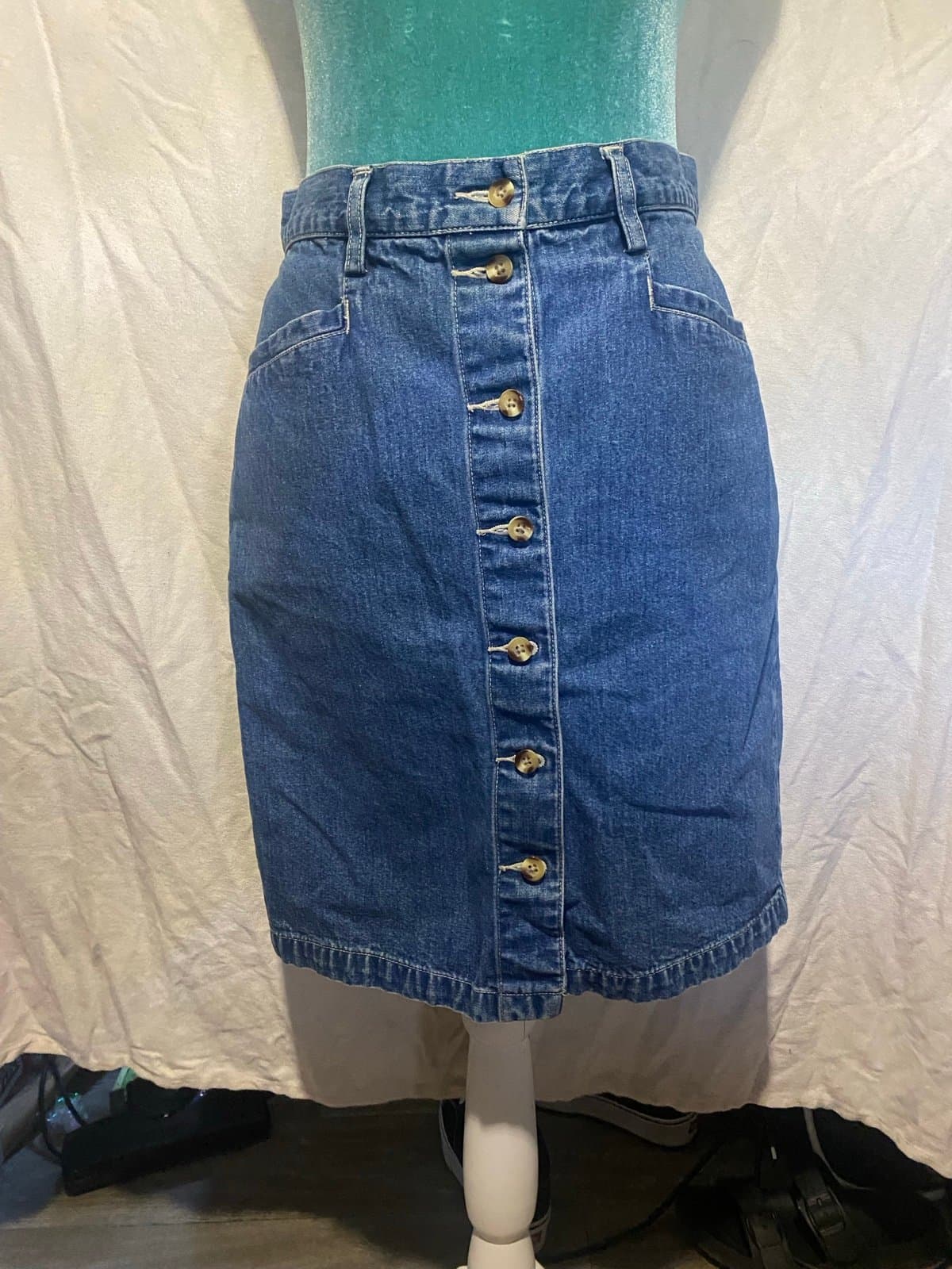 Eddie Bauer: vintage denim skirt 6 - Image 1