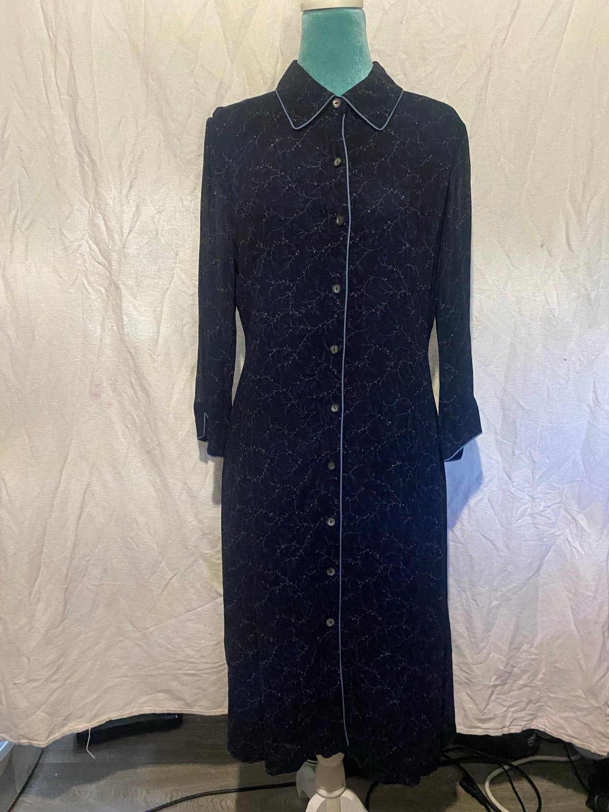 J.jill:vintage button down dress 8 - Image 1