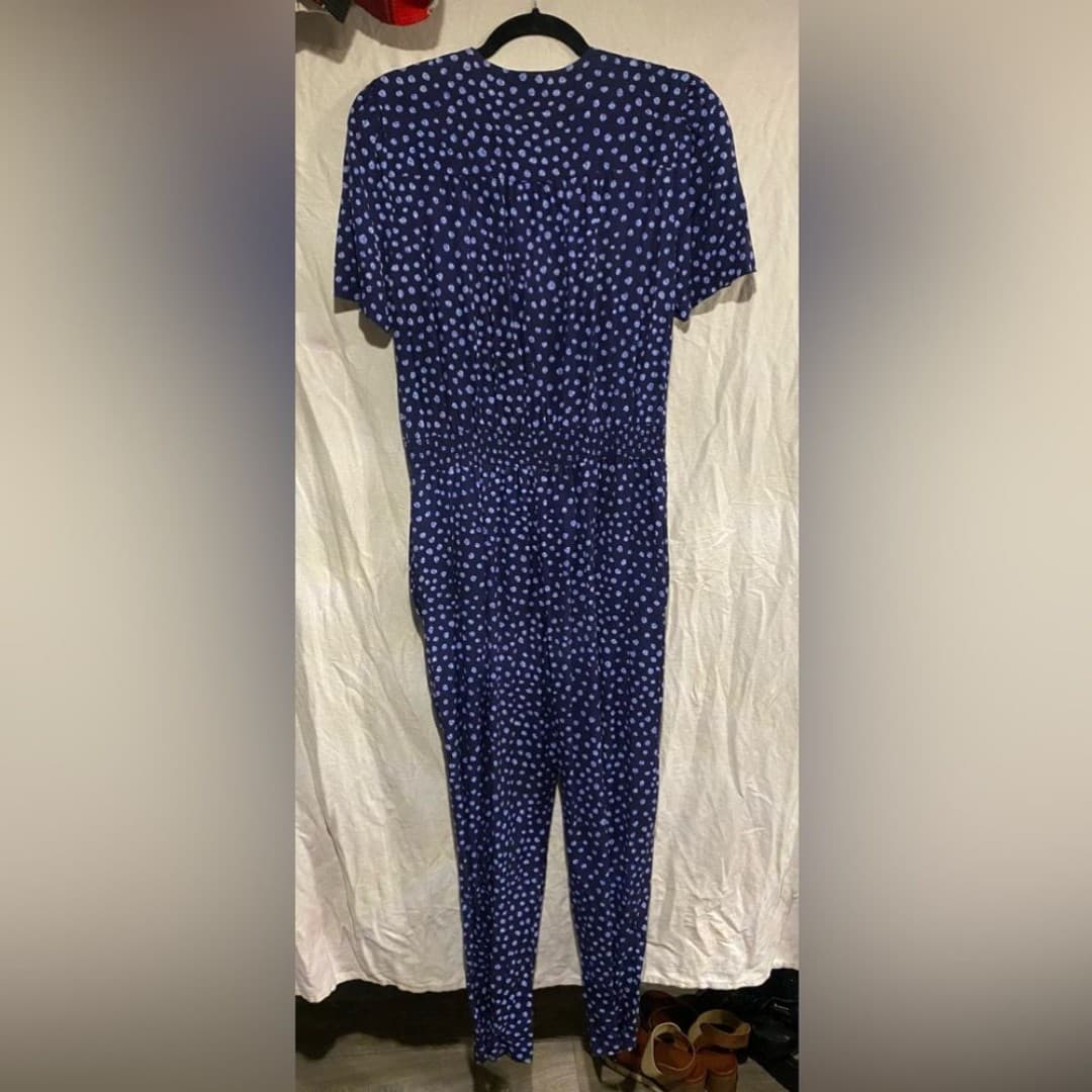 Virgo ||: vintage 90s polka dot jumpsuit - Thumbnail 5
