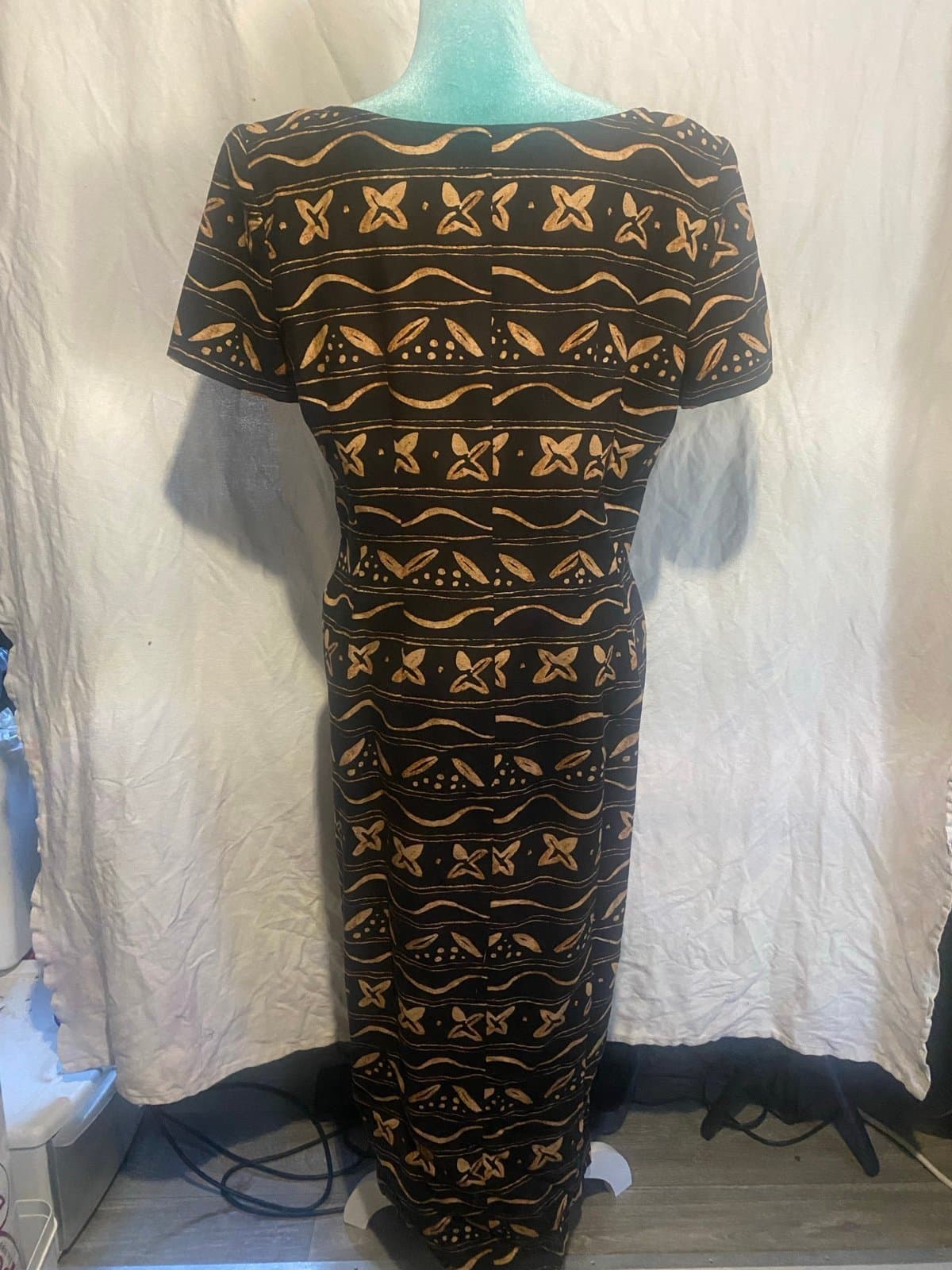 Maggy london: vintage 80s maxi dress - Thumbnail 4